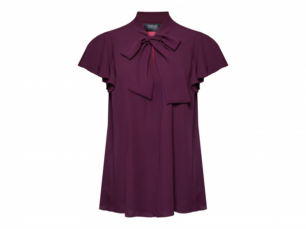 Tie neck Sleeveless Blouse,Gisa