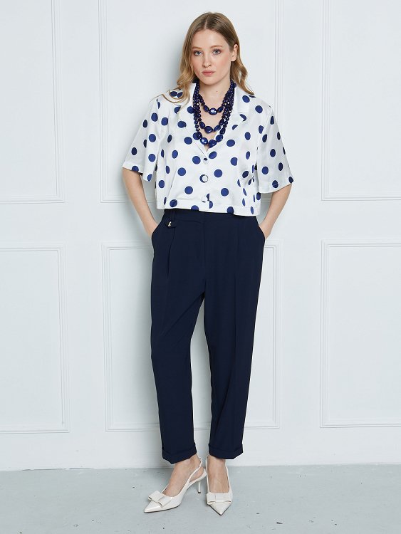 Βaggy Pants with Cuffed Hems