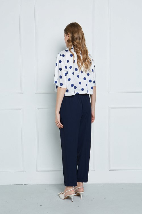 Βaggy Pants with Cuffed Hems