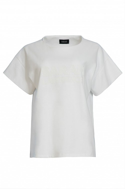 T-shirt με ανοιχτό λαιμό και 3D τύπωμα