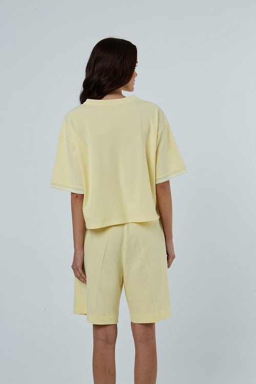 T-shirt πικέ με τύπωμα