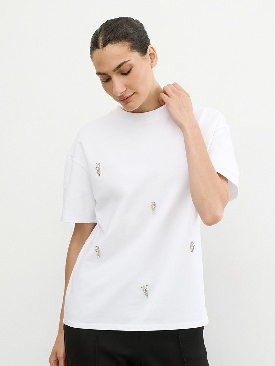 T-shirt με Στρας