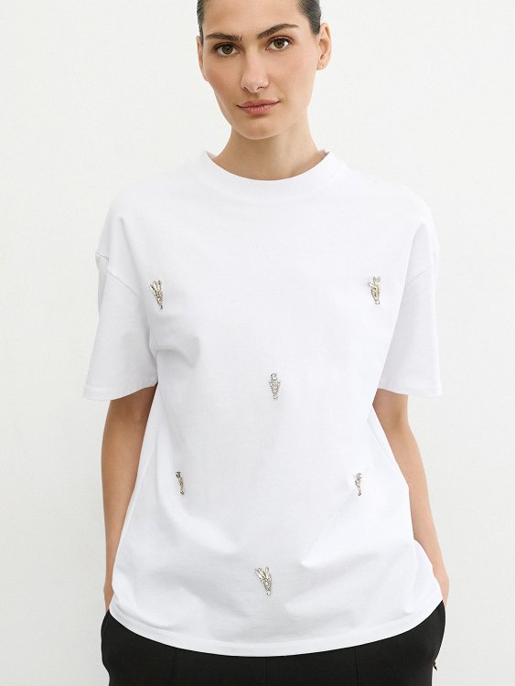 T-shirt με Στρας
