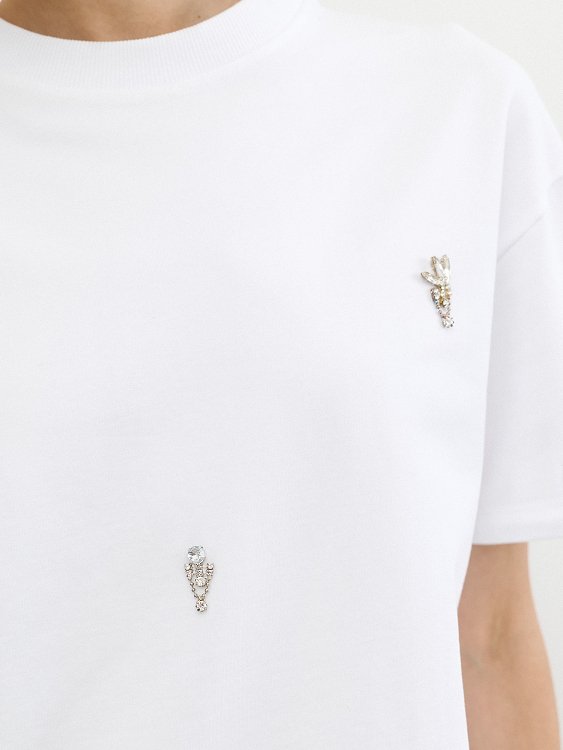 T-shirt με Στρας