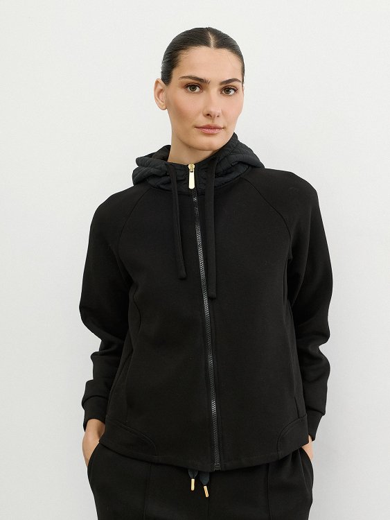Pique Jacket With Quilted Elbow Patches