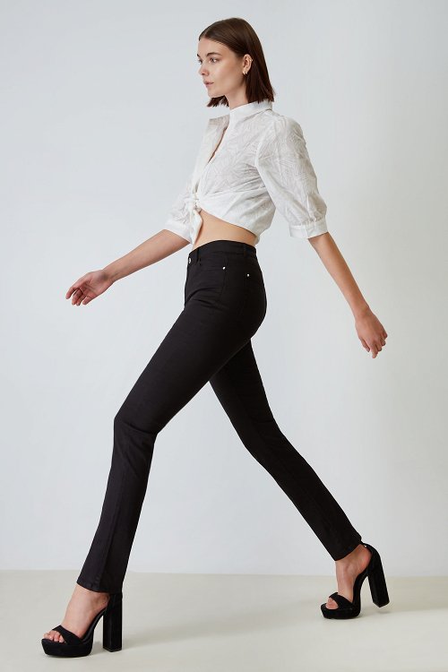 Cotton RW SKINNY pant