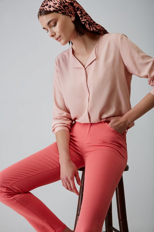 Cotton RW SKINNY pant