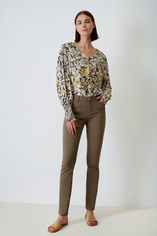 Cotton RW SKINNY pant