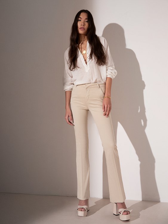 Παντελόνι city  high waist bell bottom