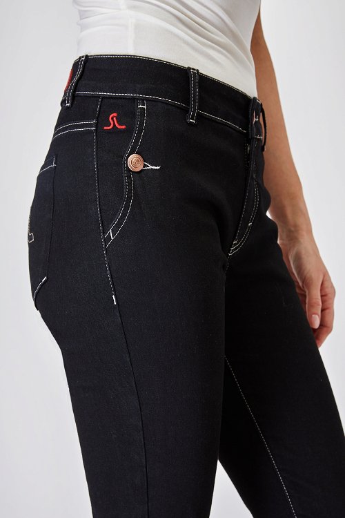 Cropped Slim Fit Παντελόνι