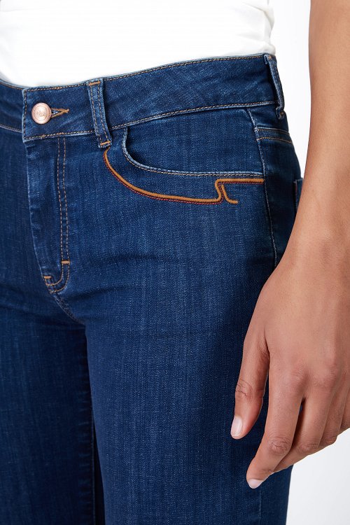 Cropped Bootcut Jeans