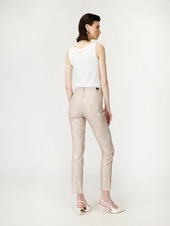 Παντελόνι skinny τυπωμένο