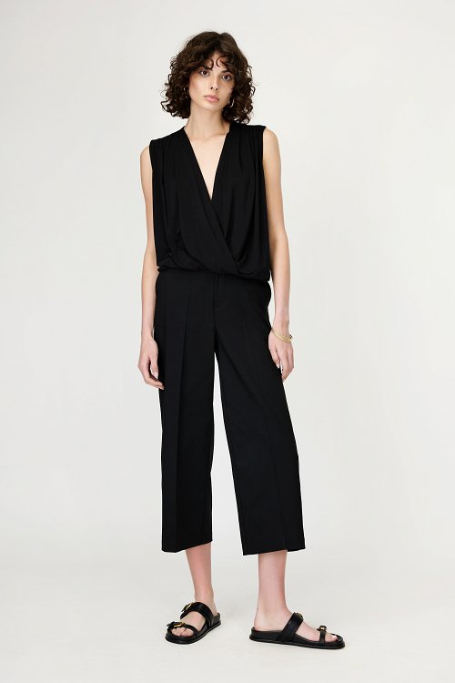 City hw wide leg cropped pant