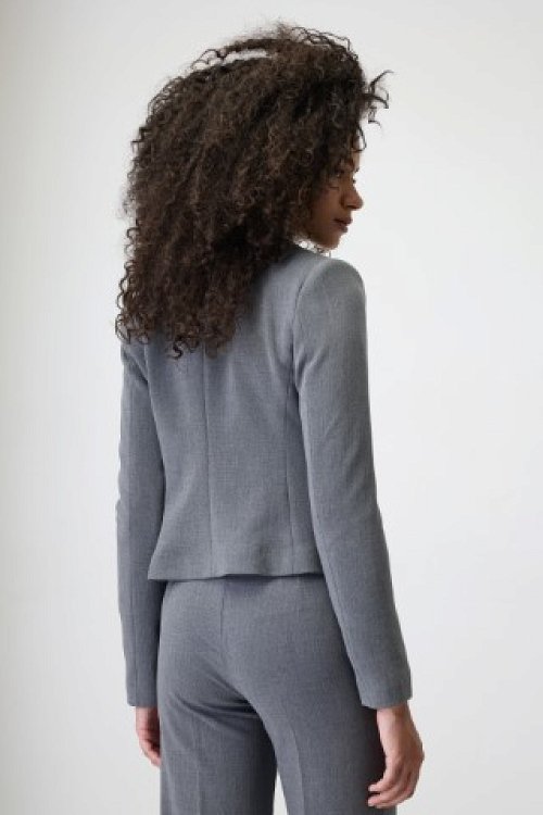 Short Jacket in grey marl color
