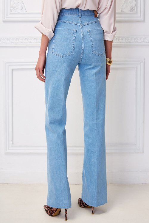 Παντελόνι CINDY denim bootcut bleached
