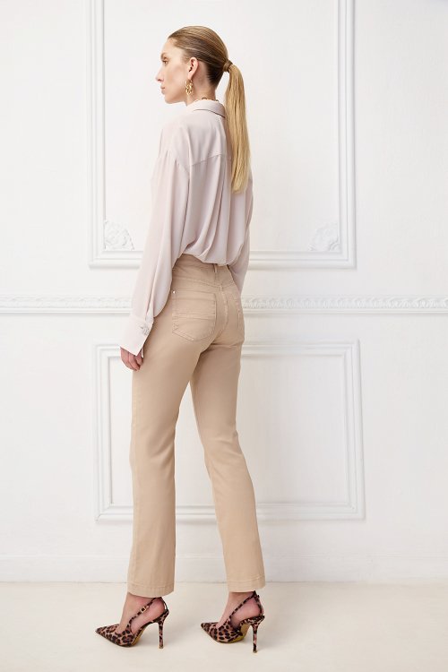Παντελόνι gabardine straight basic