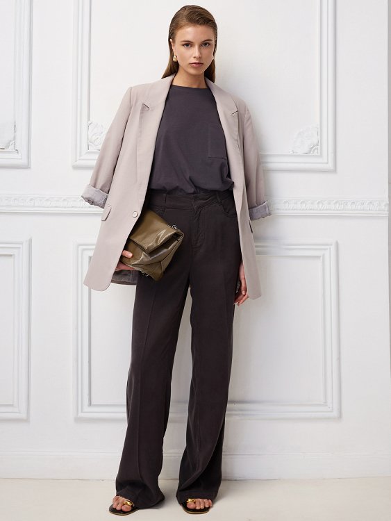Παντελόνι denim wide leg full length