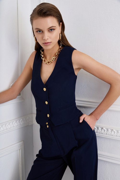 Vest with Buttons