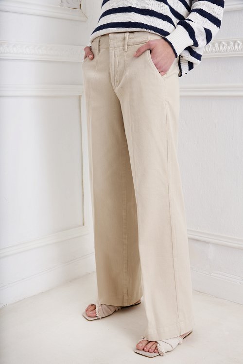 Παντελόνι gabardine chinos wide leg