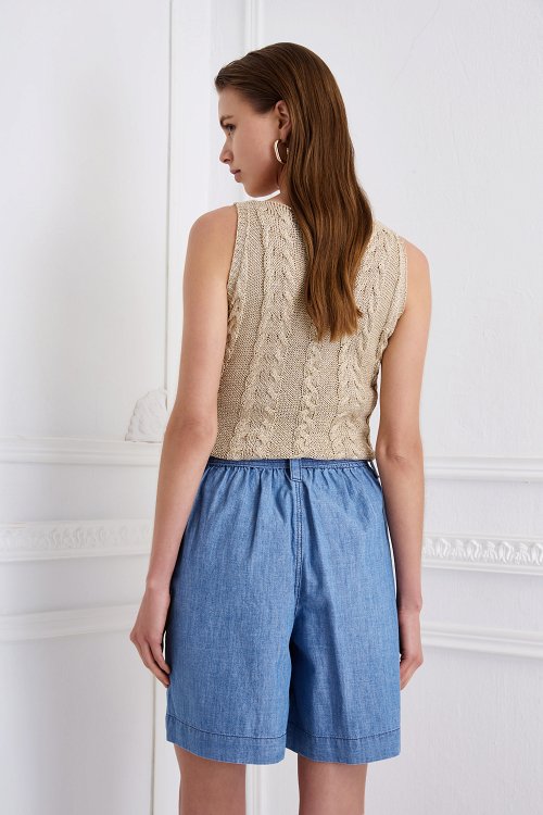 Βερμούδα denim paper bag