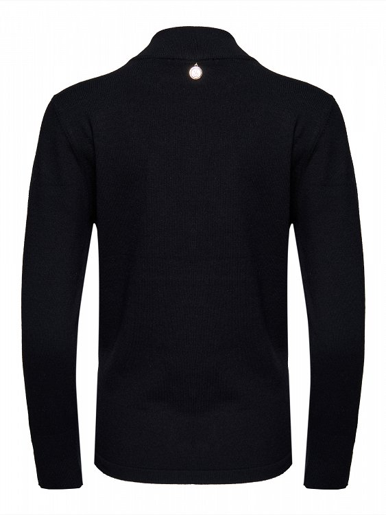 Knitted Blouse with Buttons on Cuffs