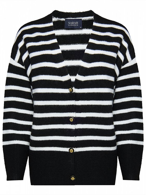 Stripped Cardigan with Buttons