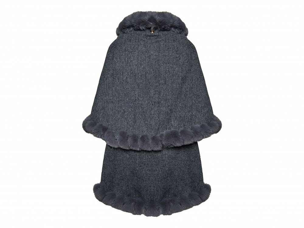 Cape with Faux Fur