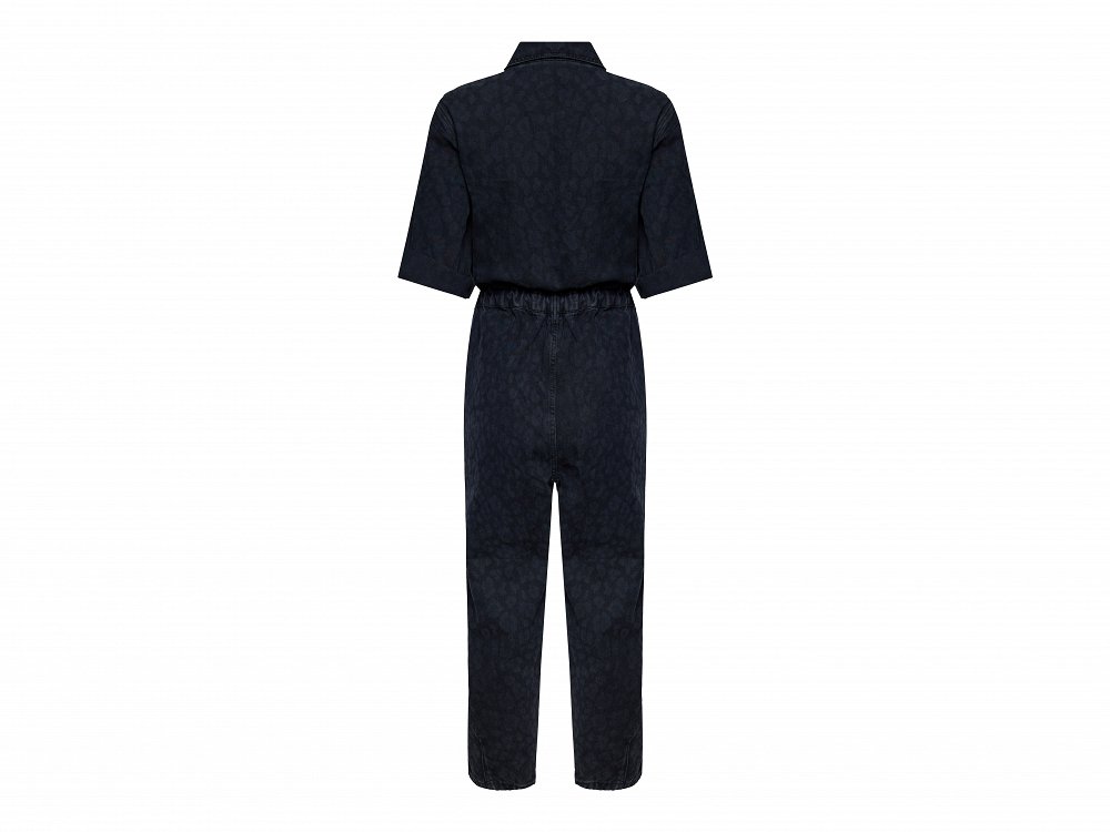 Φόρμα Ολόσωμη Denim Leopard
