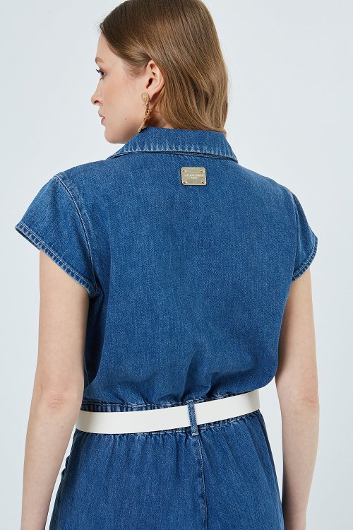 denim jumpsuit