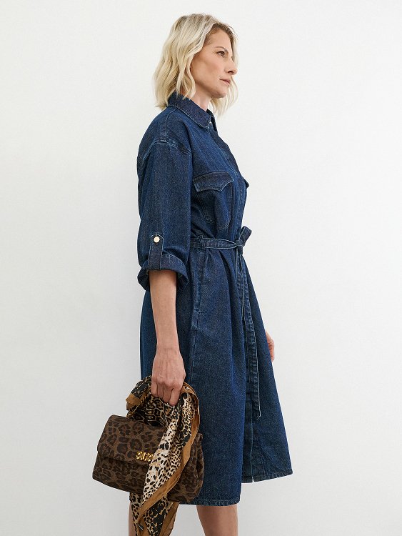 Φόρεμα Denim Σεμιζιέ