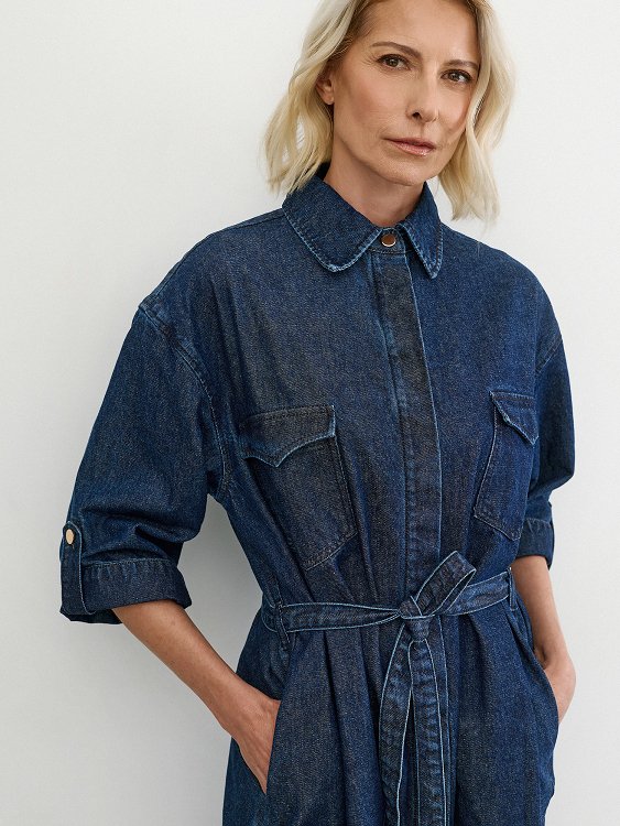 Φόρεμα Denim Σεμιζιέ