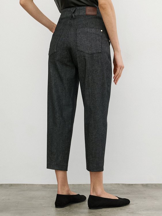 Trousers Barrel Glitter Denim