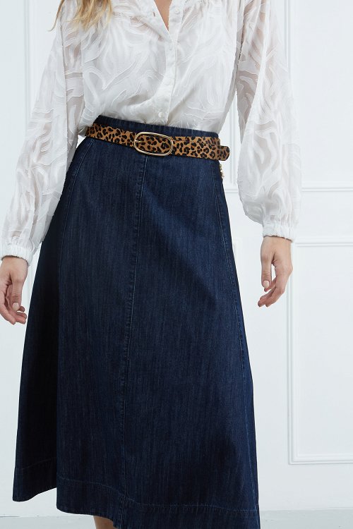 Μίντι Denim Φούστα