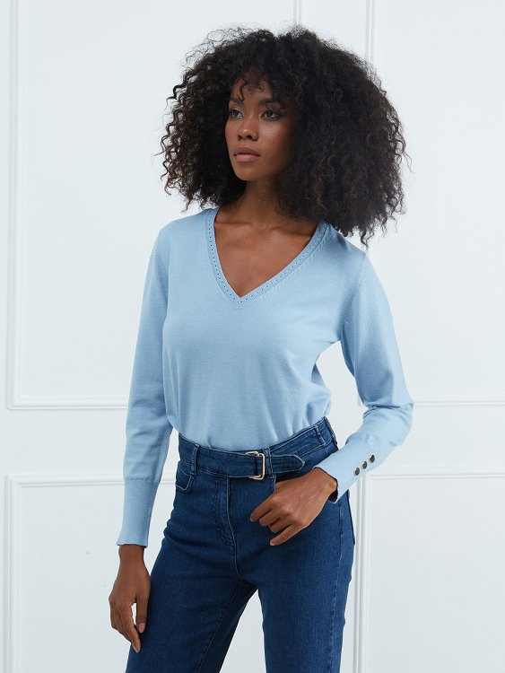V-neck Blouse