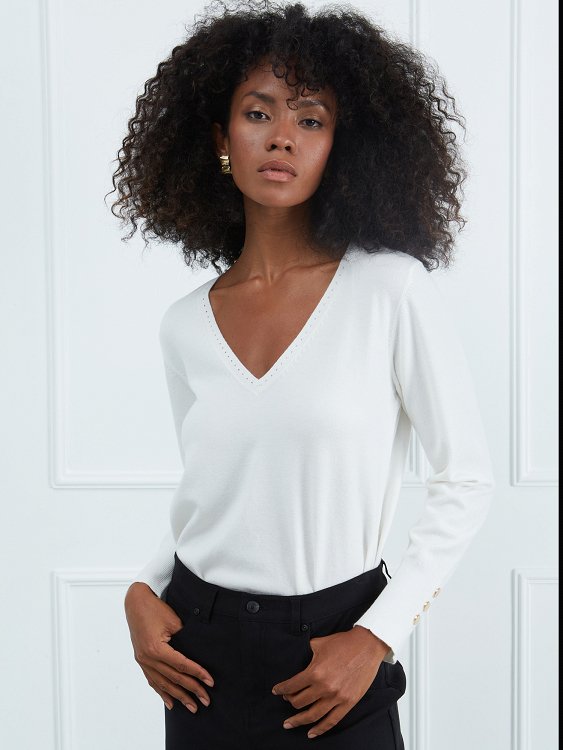 V-neck Blouse