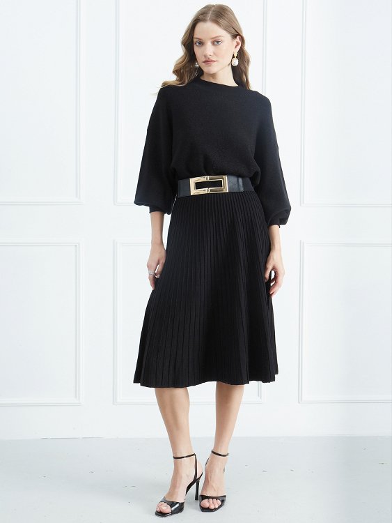 Knitted Flared Dress