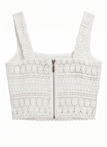 Lulu crochet top with wide straps