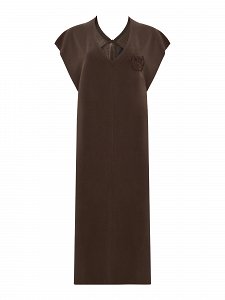 long single-color dress
