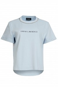 T-shirt με στρας τρέσα και 3D τύπωμα