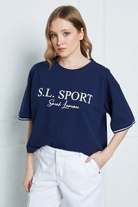 T-shirt πικέ με τύπωμα