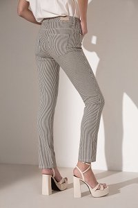 Slim Fit Παντελόνι με Ρίγες