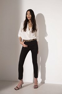 Skinny Παντελόνι με Ζώνη