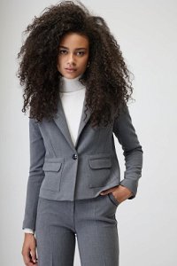 Short Jacket in grey marl color