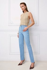 Παντελόνι denim straight bleached