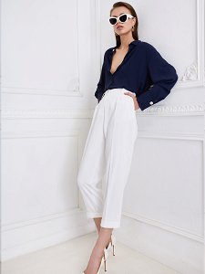 Buggy shape pant with elastic band