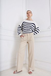 Παντελόνι gabardine chinos wide leg