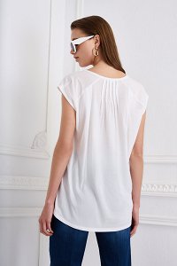 Uneven hem loos fit blouse
