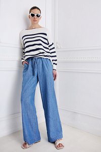 Παντελόνι SASHA denim palazzo