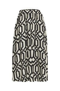 Midi Skirt with Elastic Waist