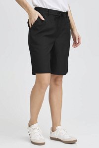 Elastic Waist Bermuda Shorts